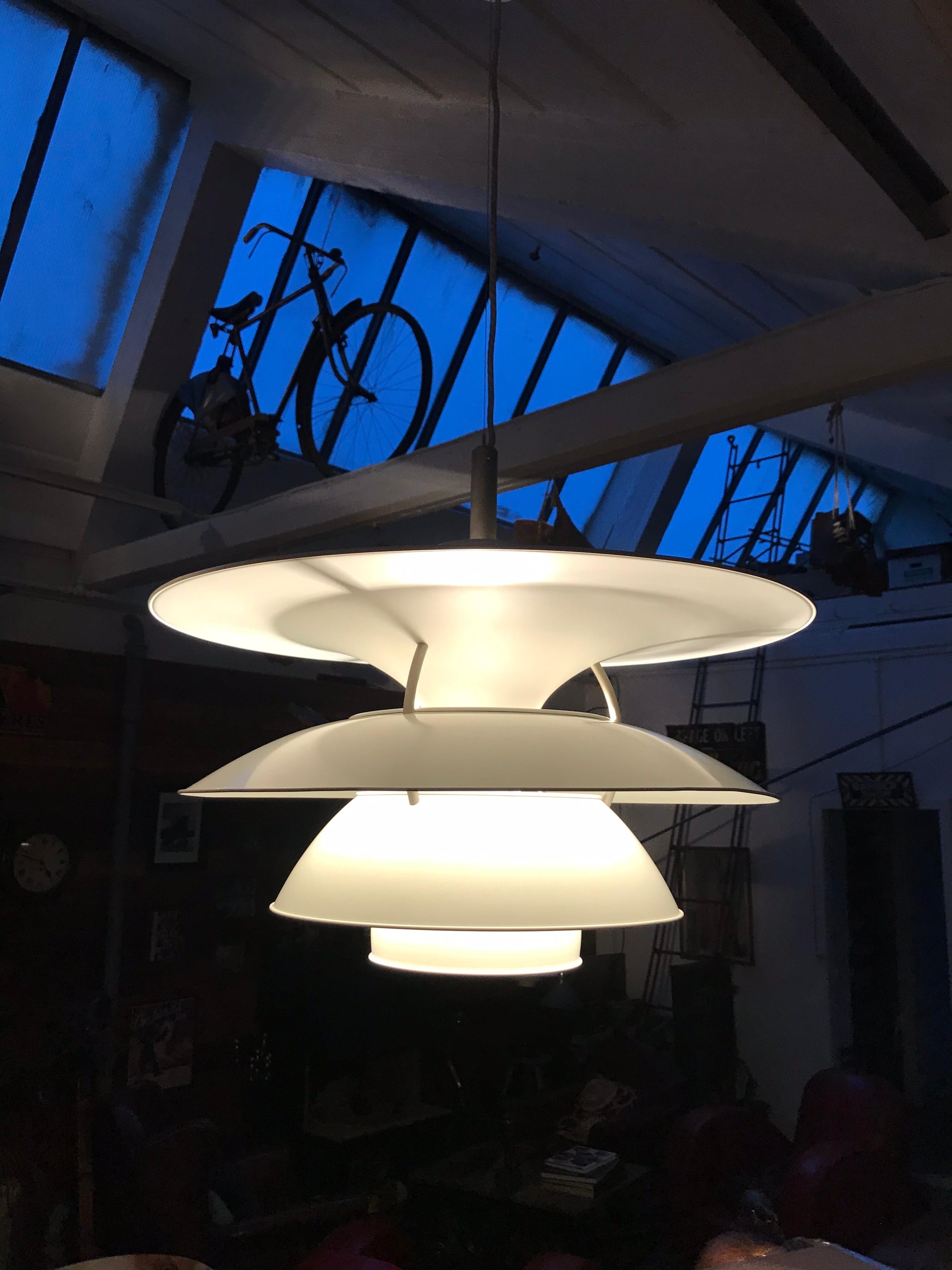 Iconic Vintage large Poul Henningsen PH6 Charlottenborg chandelier for Louis Poulsen with provenance
from Christian the IV’s library in the Round Tower.
Poul Henningsen (9 September 1894-31 January 1967) was a Danish author, critic, architect, and