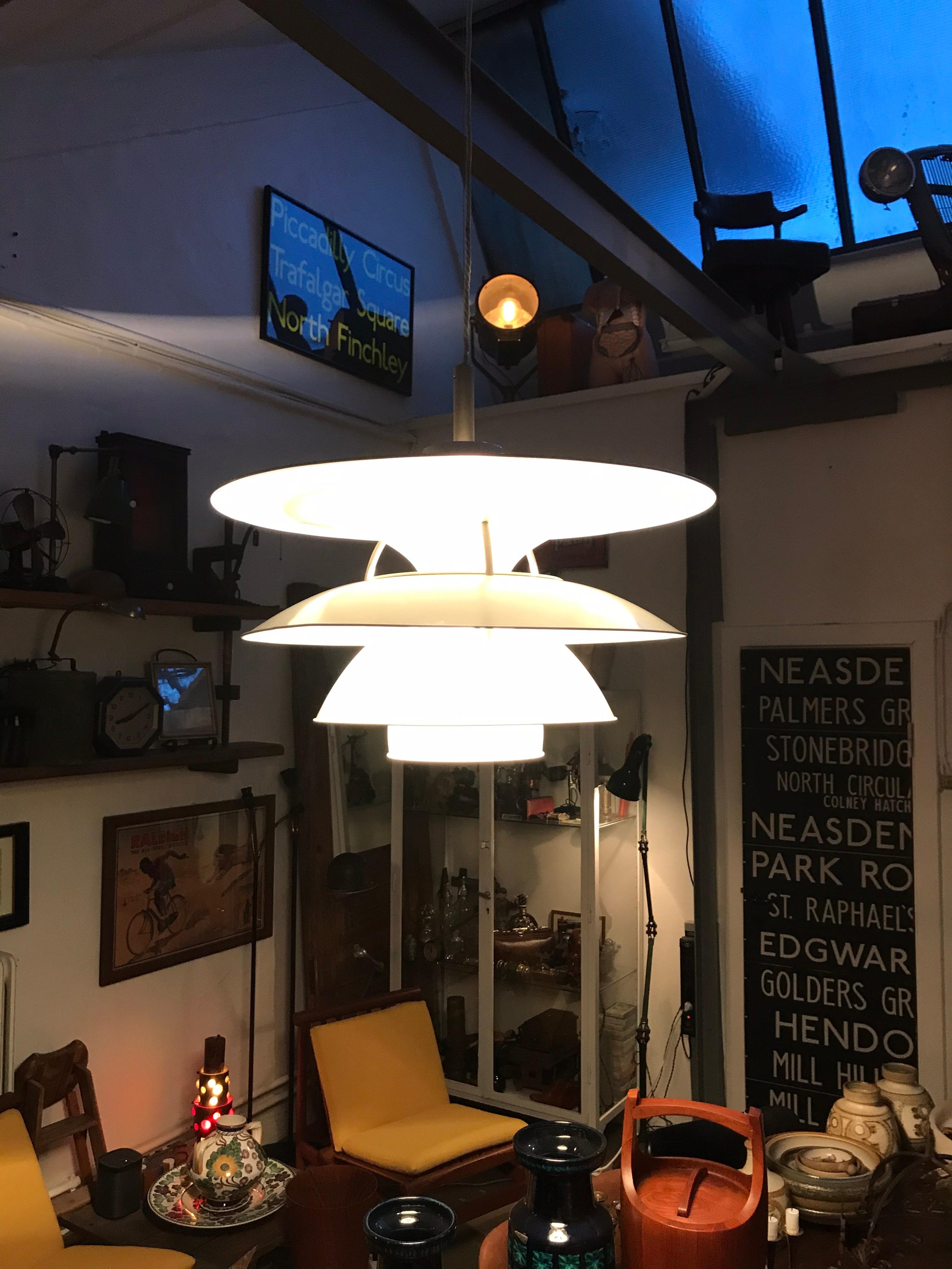Late 20th Century Iconic Vintage Large P. Henningsen PH6 Charlottenborg Chandalier with Provenance