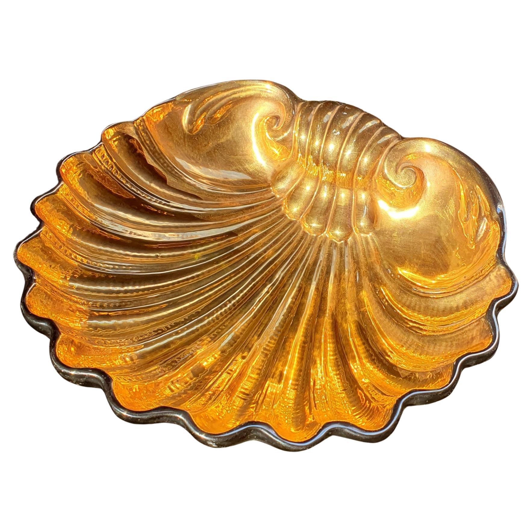 Vaschetta per vongole in ceramica San Marco grande e vintage, Italia