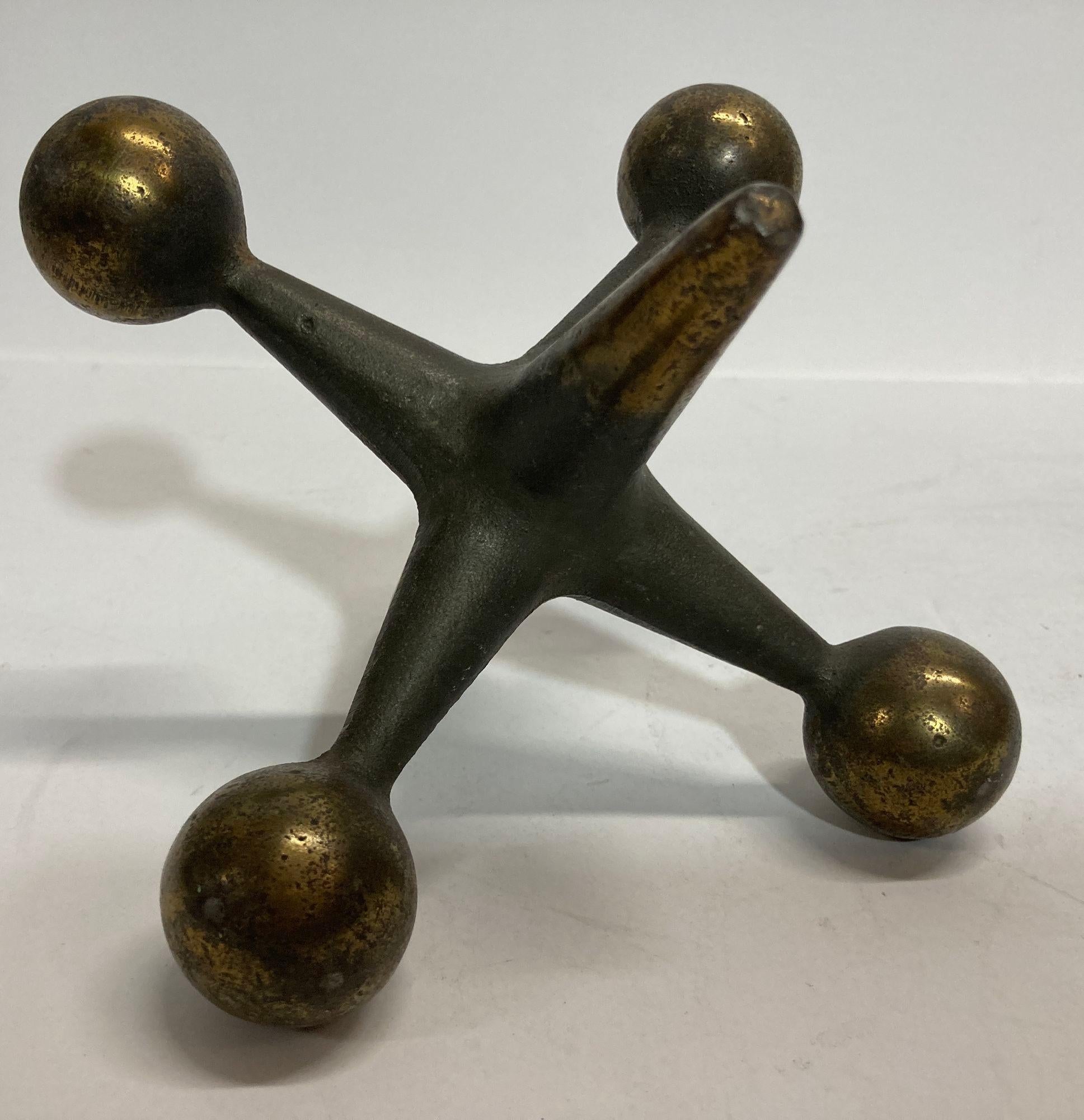 Cast Vintage Large Sculptural Iron Jack by Bill Curry For Sale
