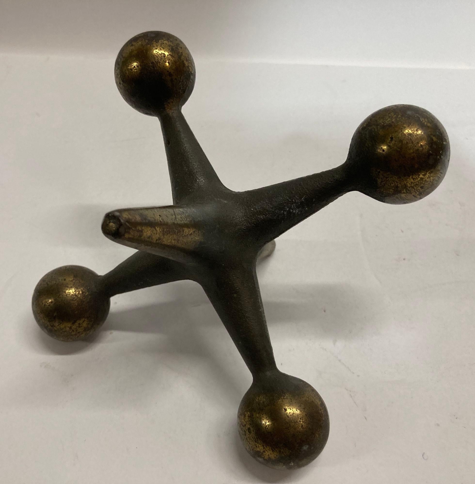 Vintage Large Sculptural Iron Jack by Bill Curry In Good Condition For Sale In North Hollywood, CA