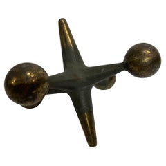 Vintage Large Sculptural Iron Jack by Bill Curry