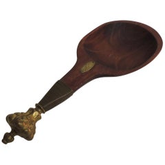  Large Serving Spoon with Brass Handle 
