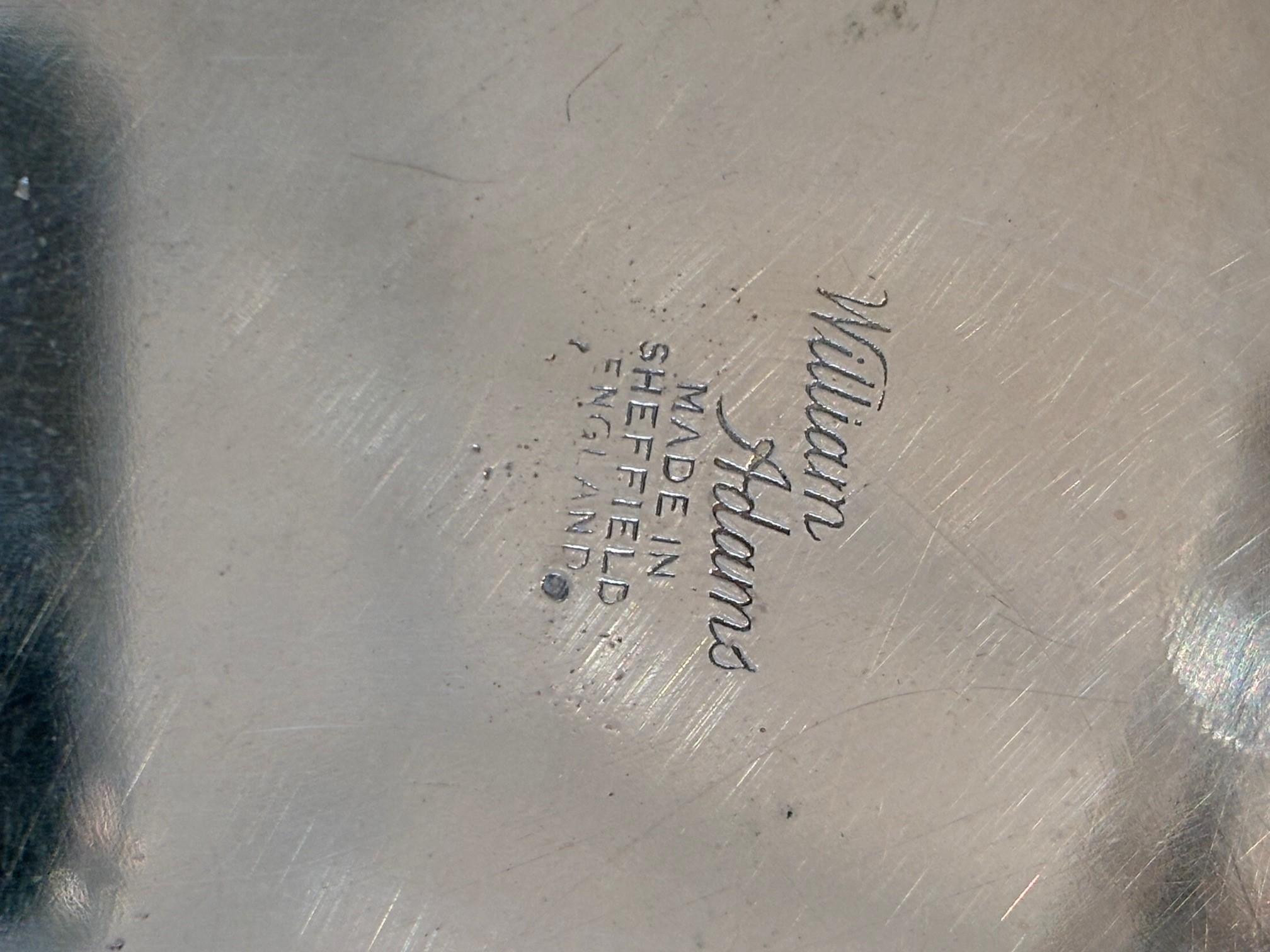 Gran ponchera de plata de Sheffield vintage firmada por William Adams, Inglaterra en venta 5