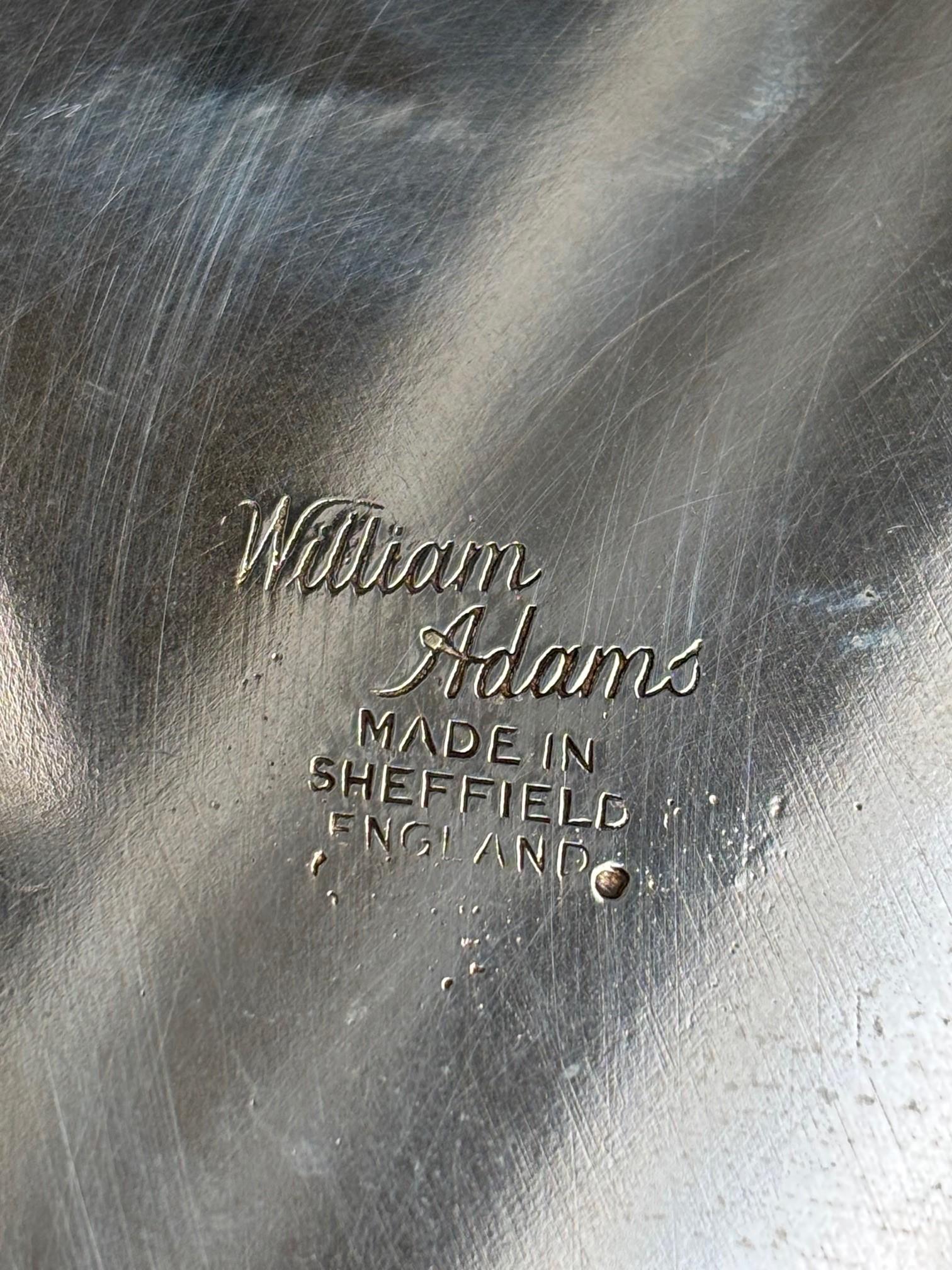 Gran ponchera de plata de Sheffield vintage firmada por William Adams, Inglaterra Inglés en venta