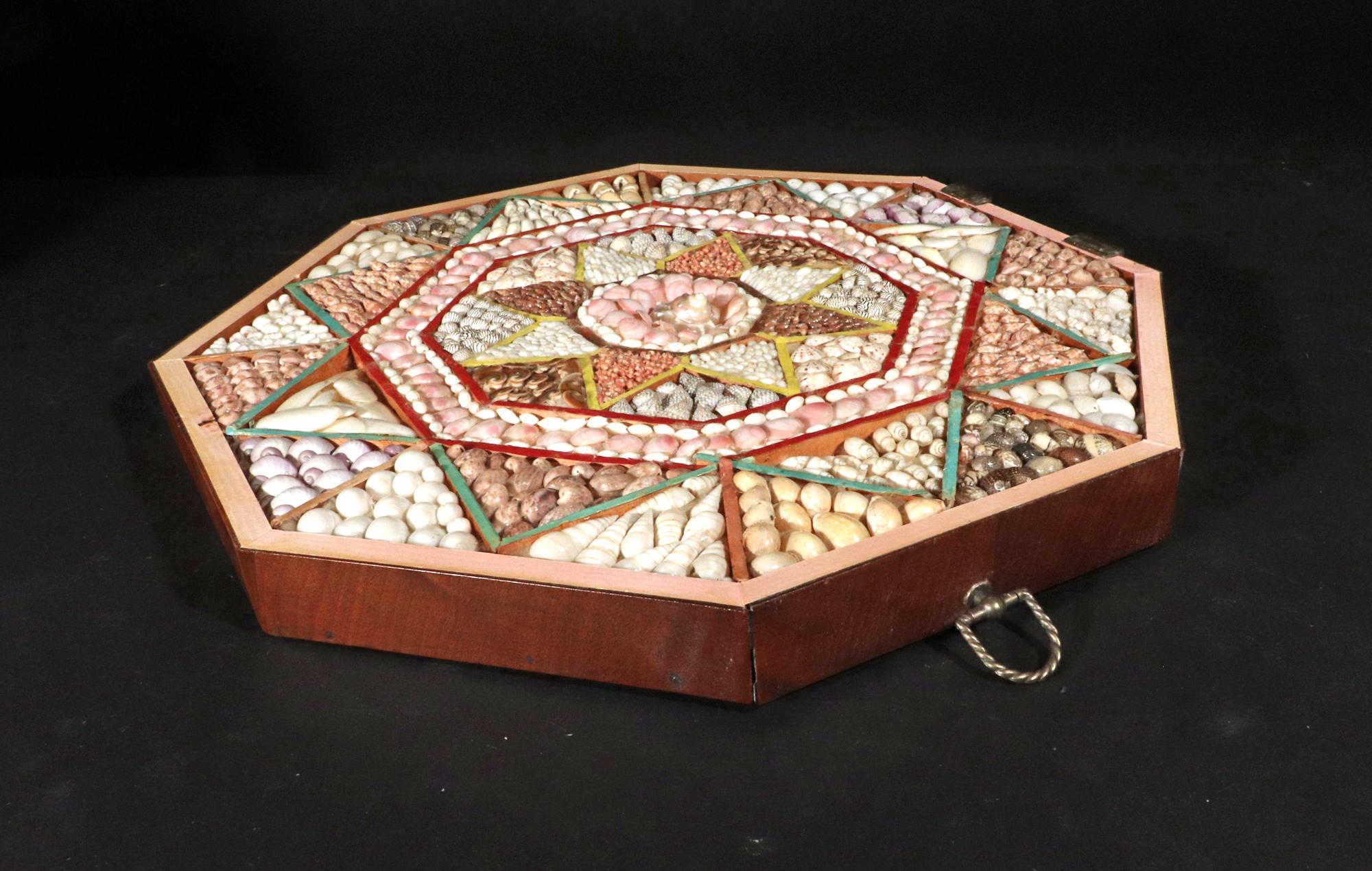 Vintage Large Shellwork Sailor's Valentine 6