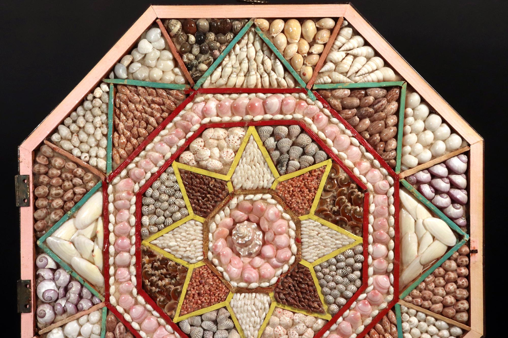 American Vintage Large Shellwork Sailor's Valentine