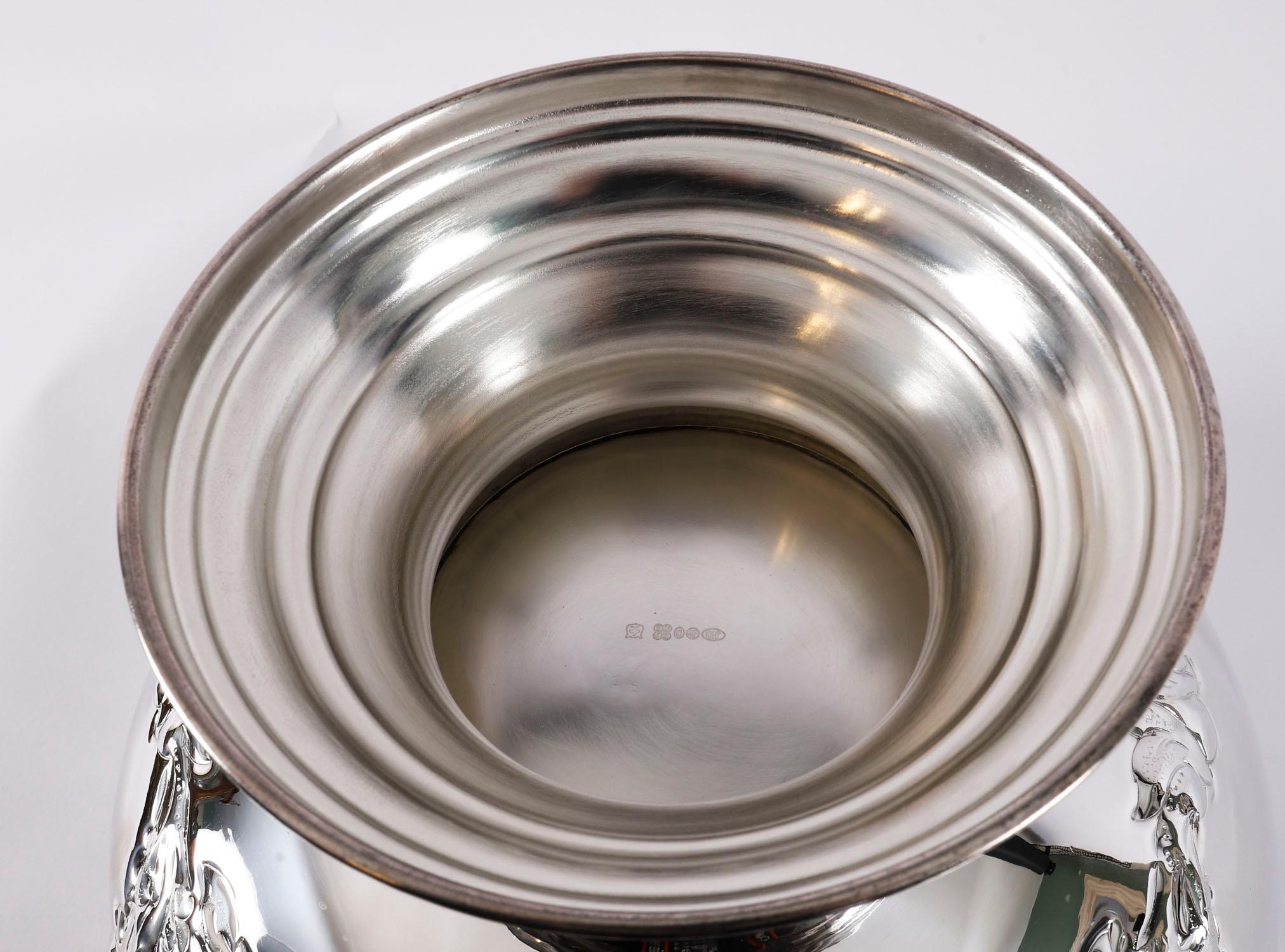 Vintage Large Silver Plated Champagne Cooler / Punch Bowl 20th Century im Angebot 3
