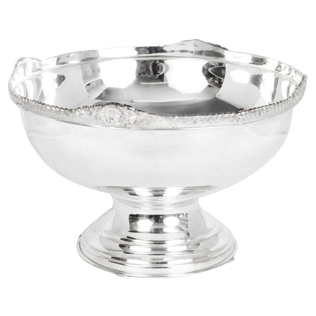 Vintage Large Silver Plated Punch Bowl Champagne Cooler 20th C