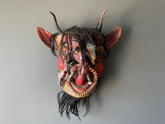 Vintage Large Size Wooden African Tribal Mask