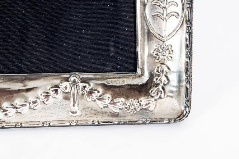 Vintage Large Sterling Silver Photo Frame Carrs of Sheffield Dated 1990 20th C at 1stDibs