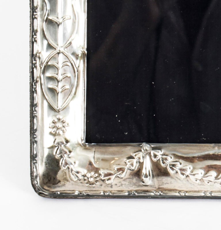 Vintage Large Sterling Silver Photo Frame Carrs of Sheffield Dated 1990 20th C at 1stDibs