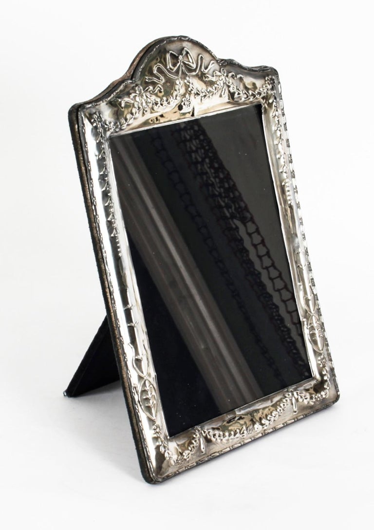 Vintage Large Sterling Silver Photo Frame Carrs of Sheffield Dated 1990 20th C at 1stDibs