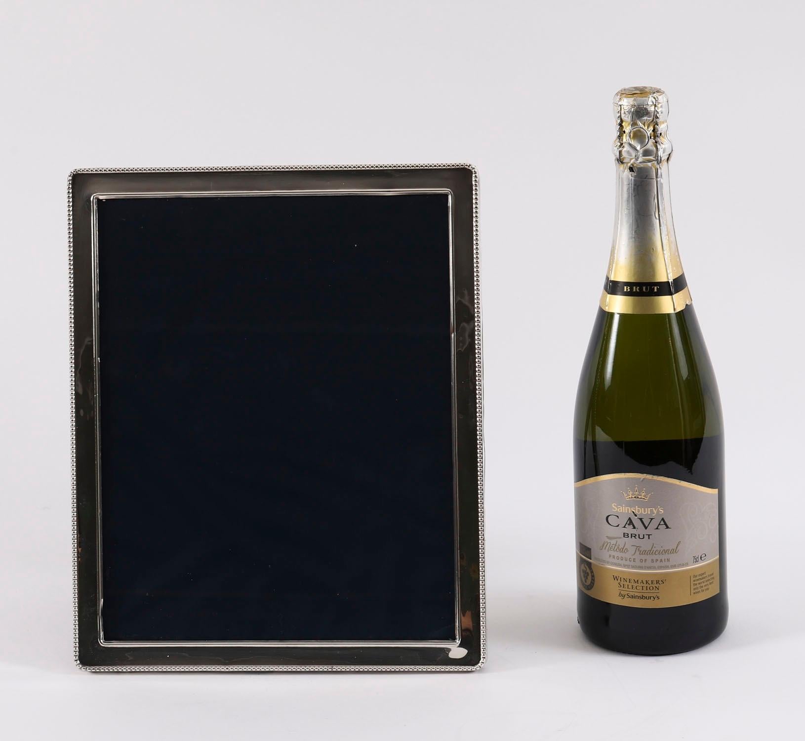 Vintage Large Sterling Silver Photo Frame London 20th C 30 x 24cm For Sale 7