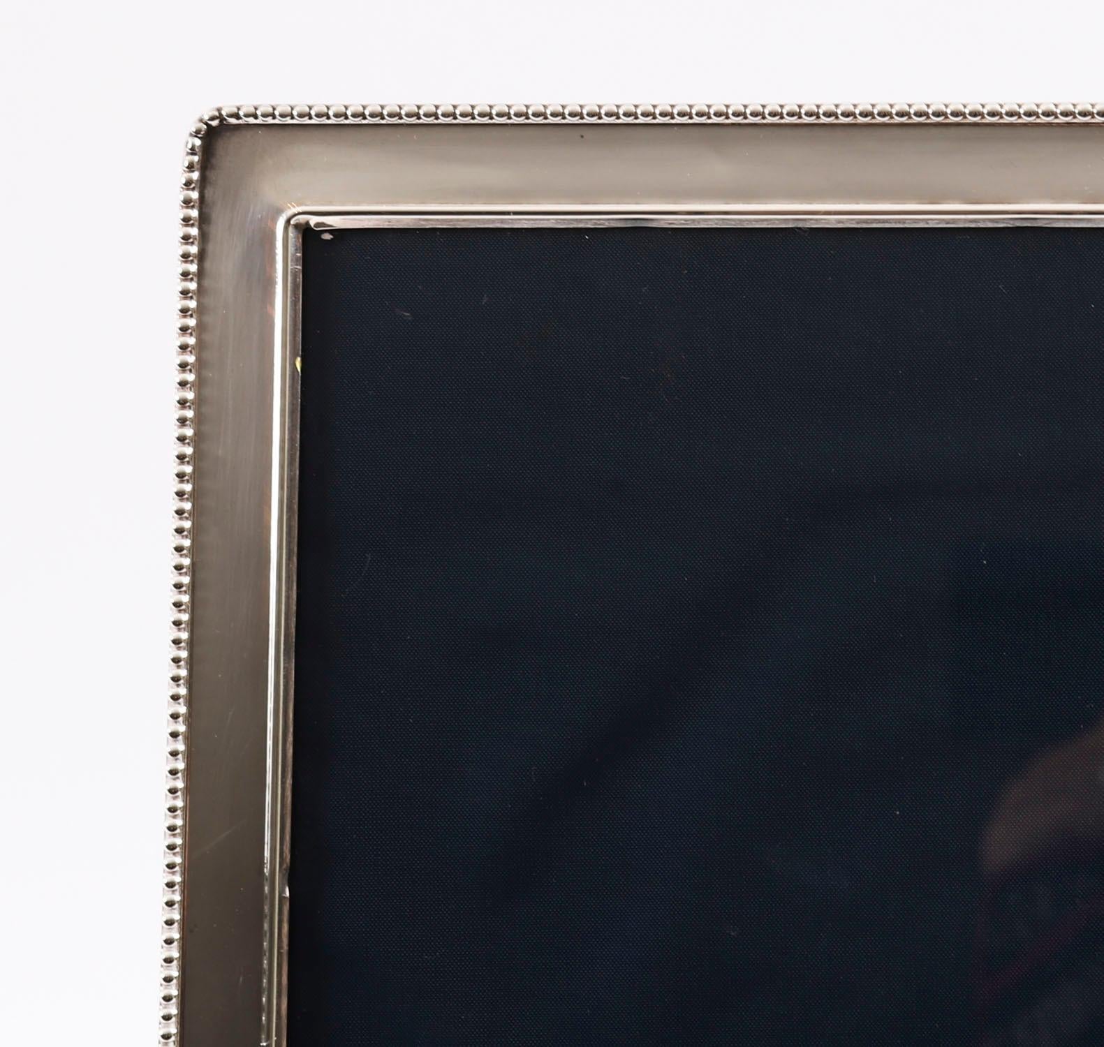 Vintage Large Sterling Silver Photo Frame London 20th C 30 x 24cm For Sale 1