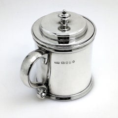 Vintage Large Sterling Silver Preserve Jar / Condiment Server / Jam Pot 1934