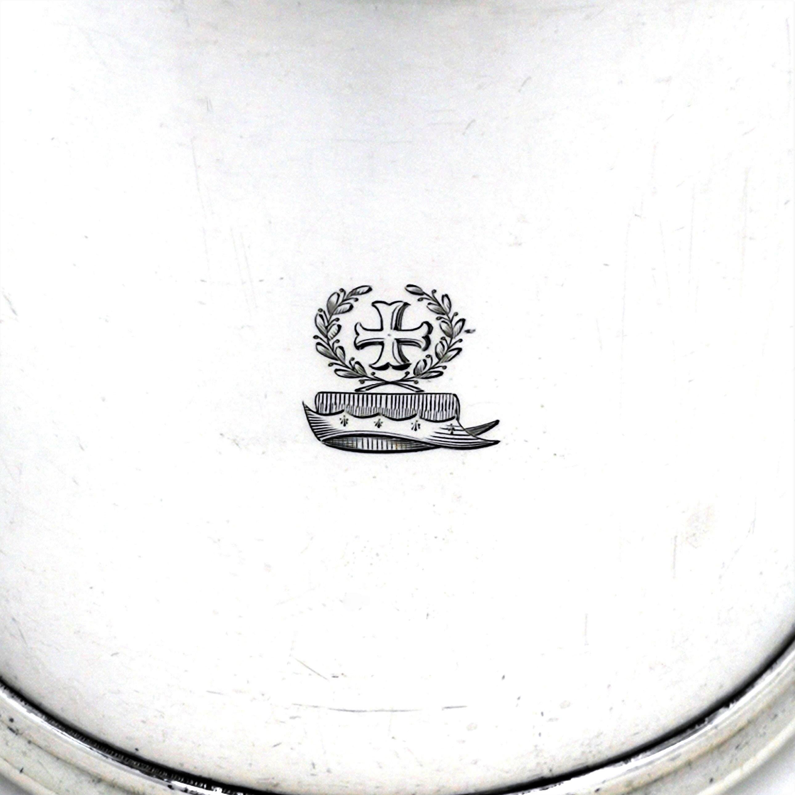 20th Century Vintage Large Sterling Silver Preserve Jar / Condiment Server / Jam Pot 1934