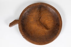 Vintage Large Sticky Rice Teak Tray from Thailand