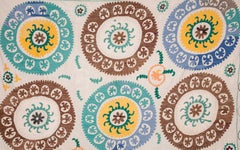 Vintage Large Suzani from Samarkand Uzbekistan, Central Asia