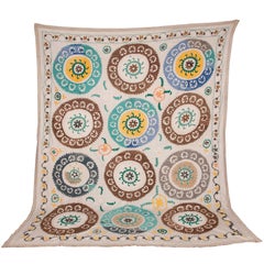 Vintage Large Suzani from Samarkand Uzbekistan, Central Asia Vintage Large Suzani from Samarkand Uzbekistan, Central Asia