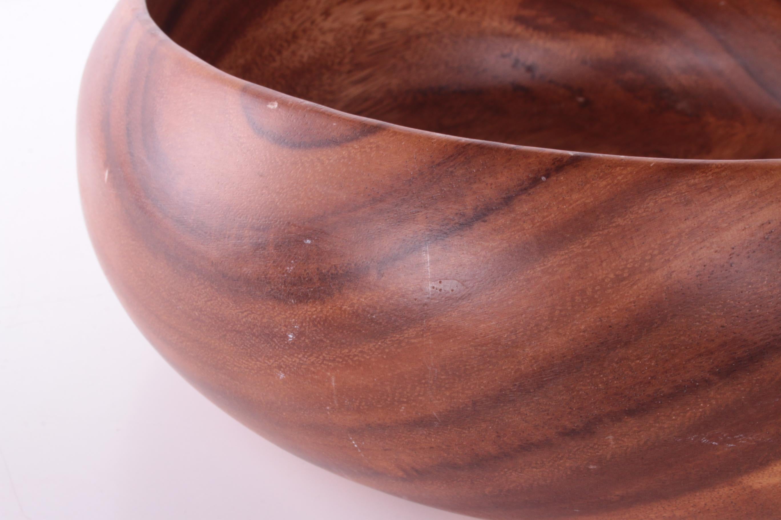 vintage teak bowl