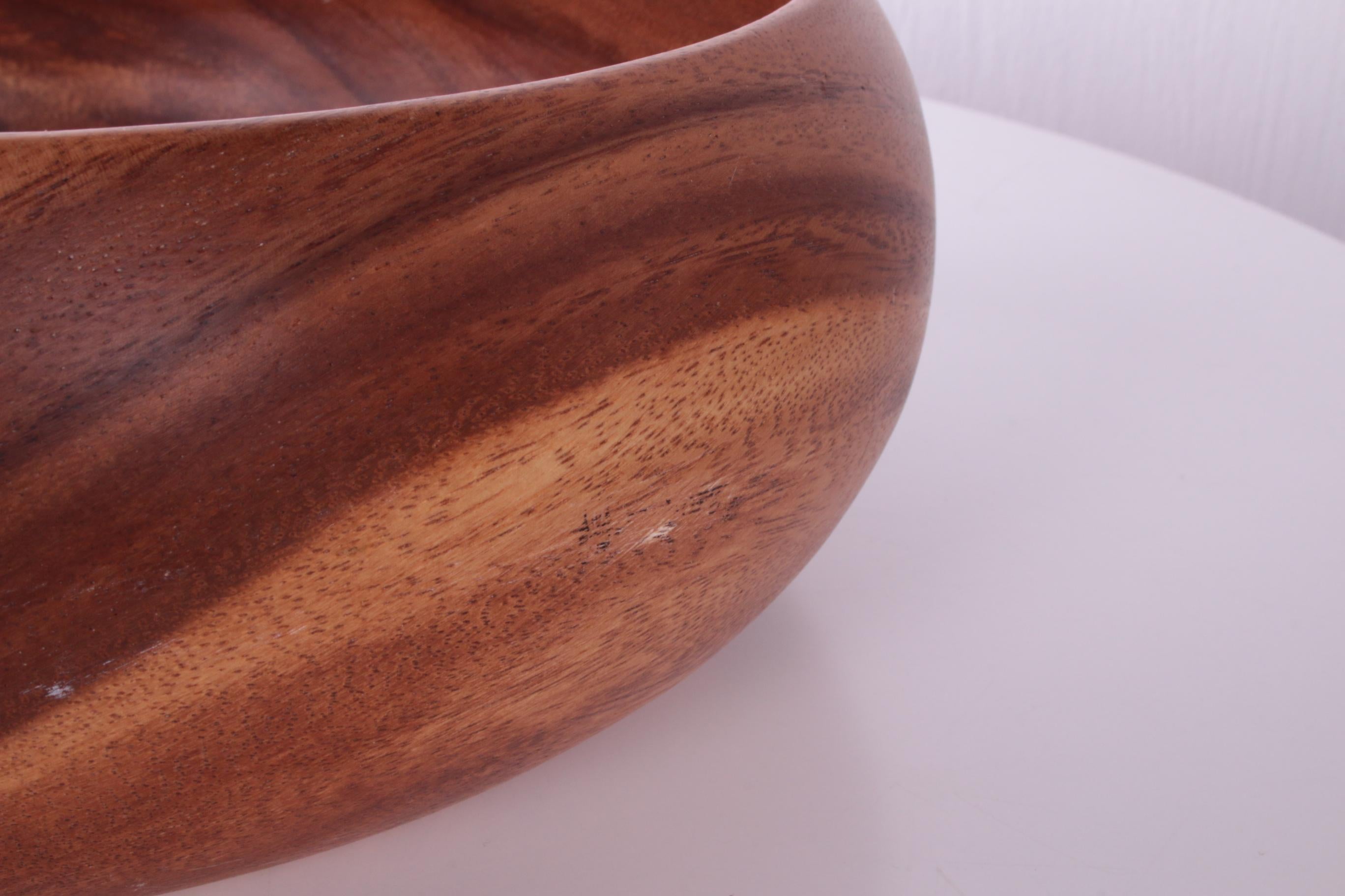 Mid-Century Modern Vintage Large Teak bowl by Erik Bagger Denmark 1960s