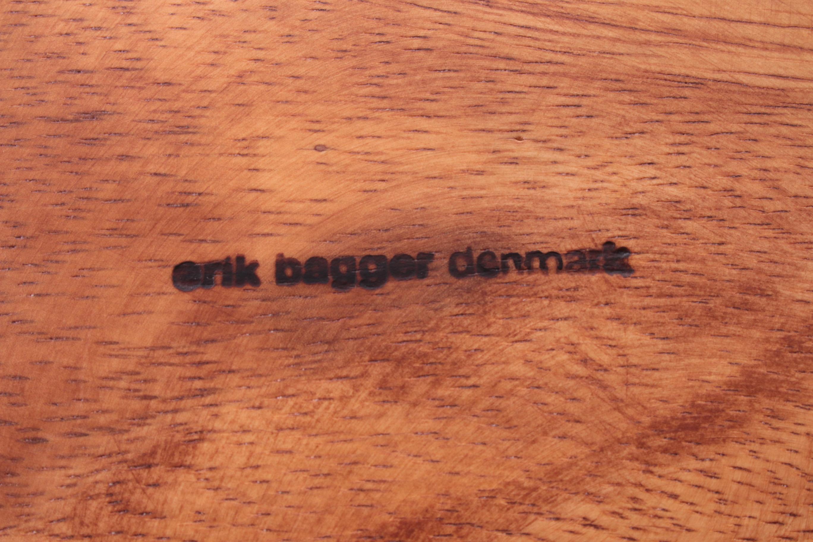 Danish Vintage Large Teak bowl by Erik Bagger Denmark 1960s
