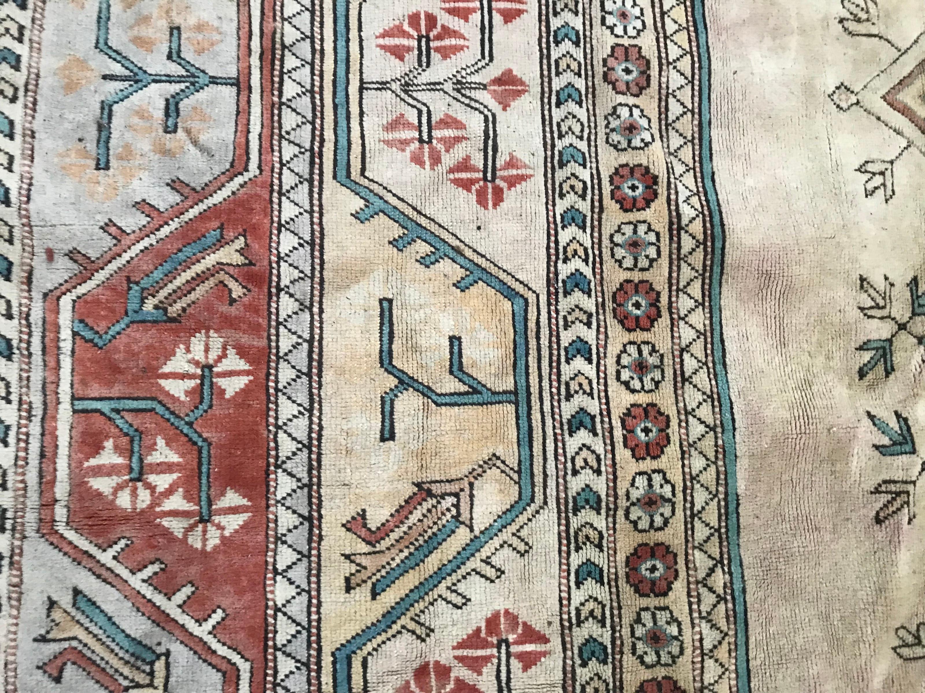 Großer türkischer Kars-Teppich, Vintage im Angebot 7