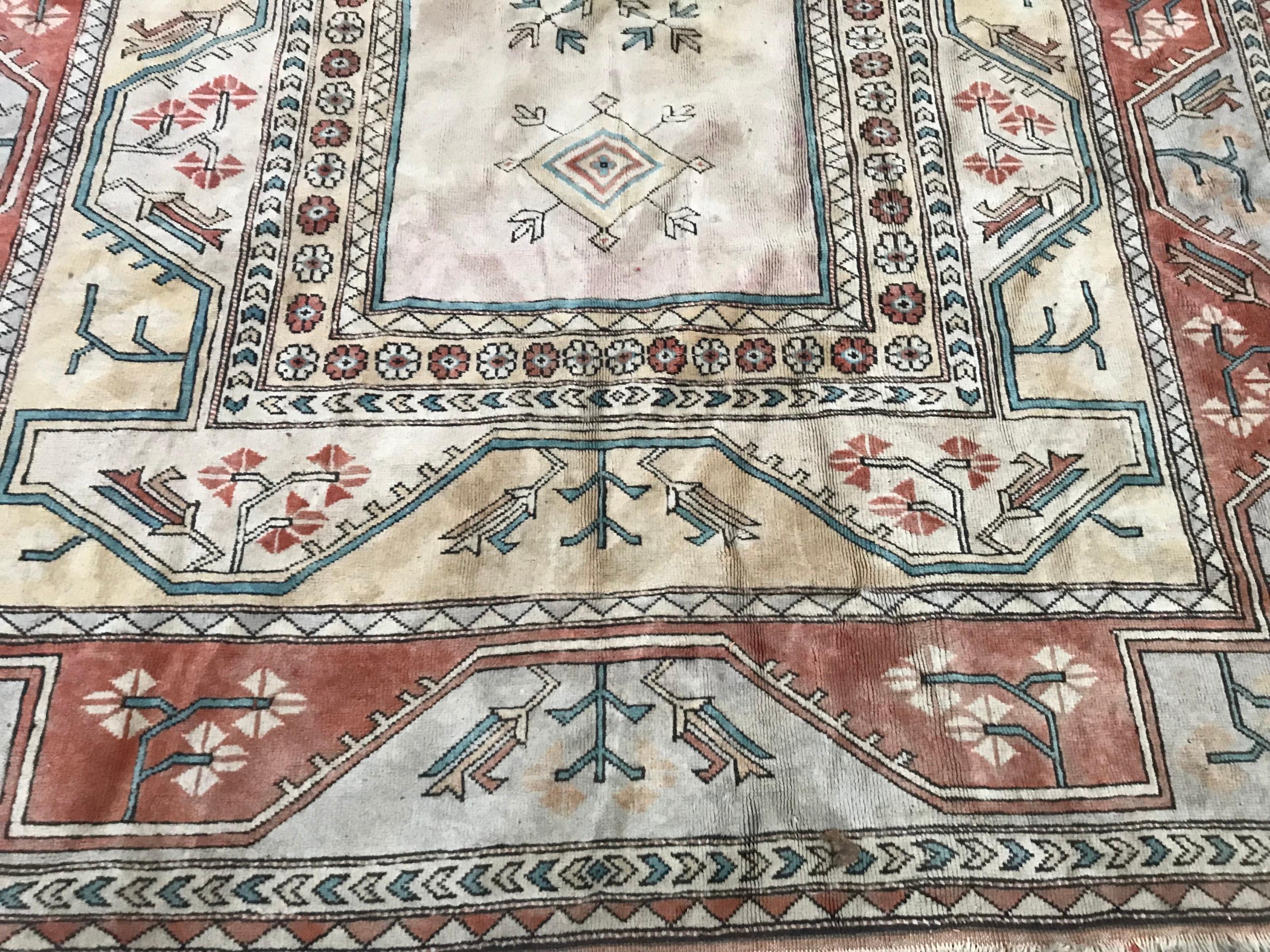 Großer türkischer Kars-Teppich, Vintage (Handgeknüpft) im Angebot