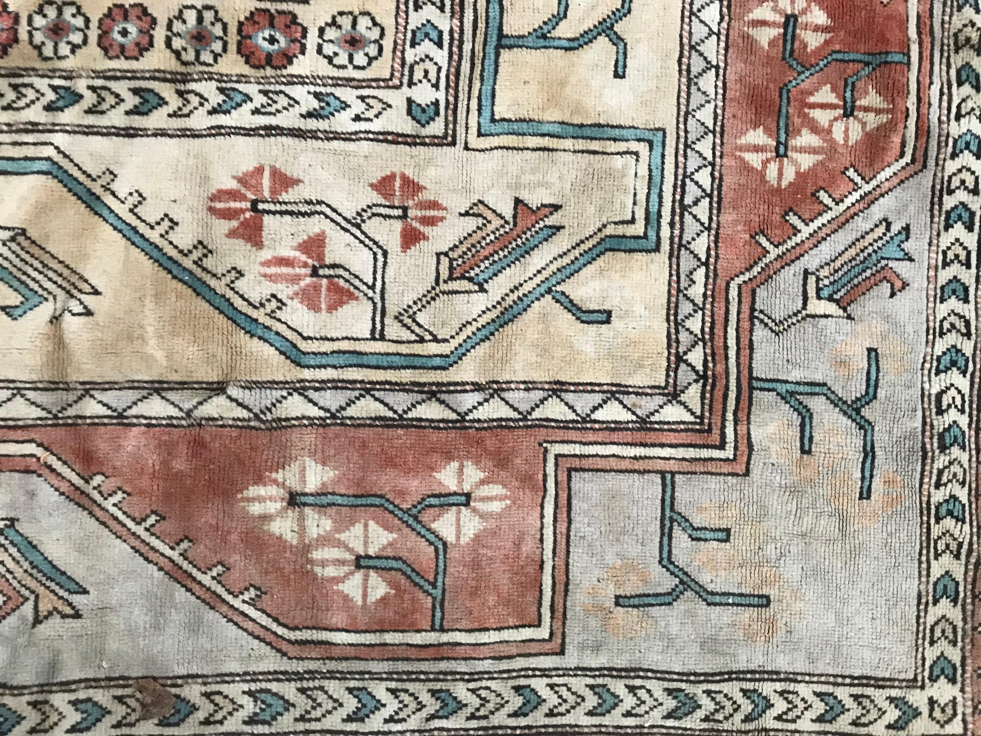 Großer türkischer Kars-Teppich, Vintage im Zustand „Gut“ im Angebot in Saint Ouen, FR