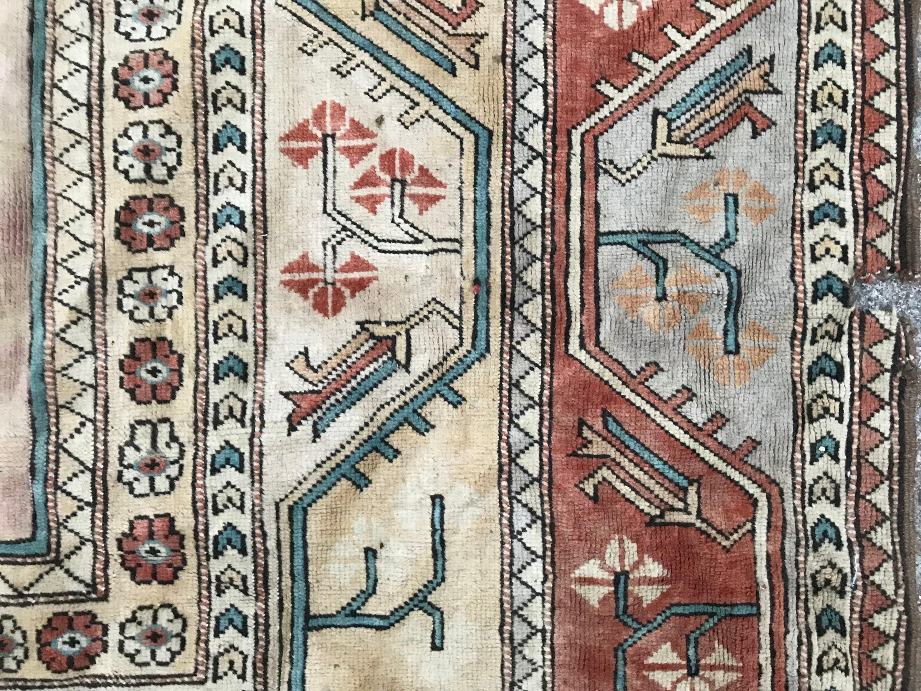 Großer türkischer Kars-Teppich, Vintage (20. Jahrhundert) im Angebot