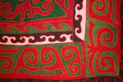 Vintage Large Uzbek Felt Rug