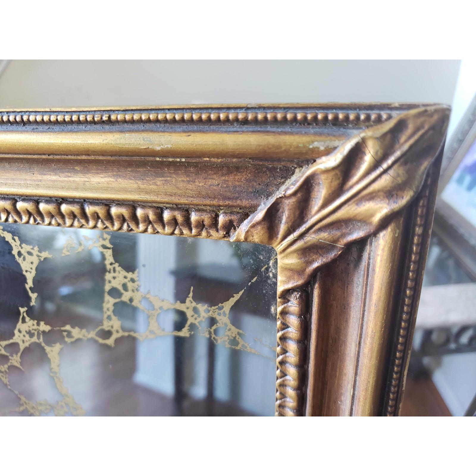 American Vintage Large Wall Mirror For Sale