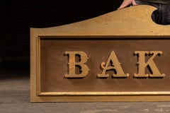 Vintage Large Wooden “Bakery” Trade Sign