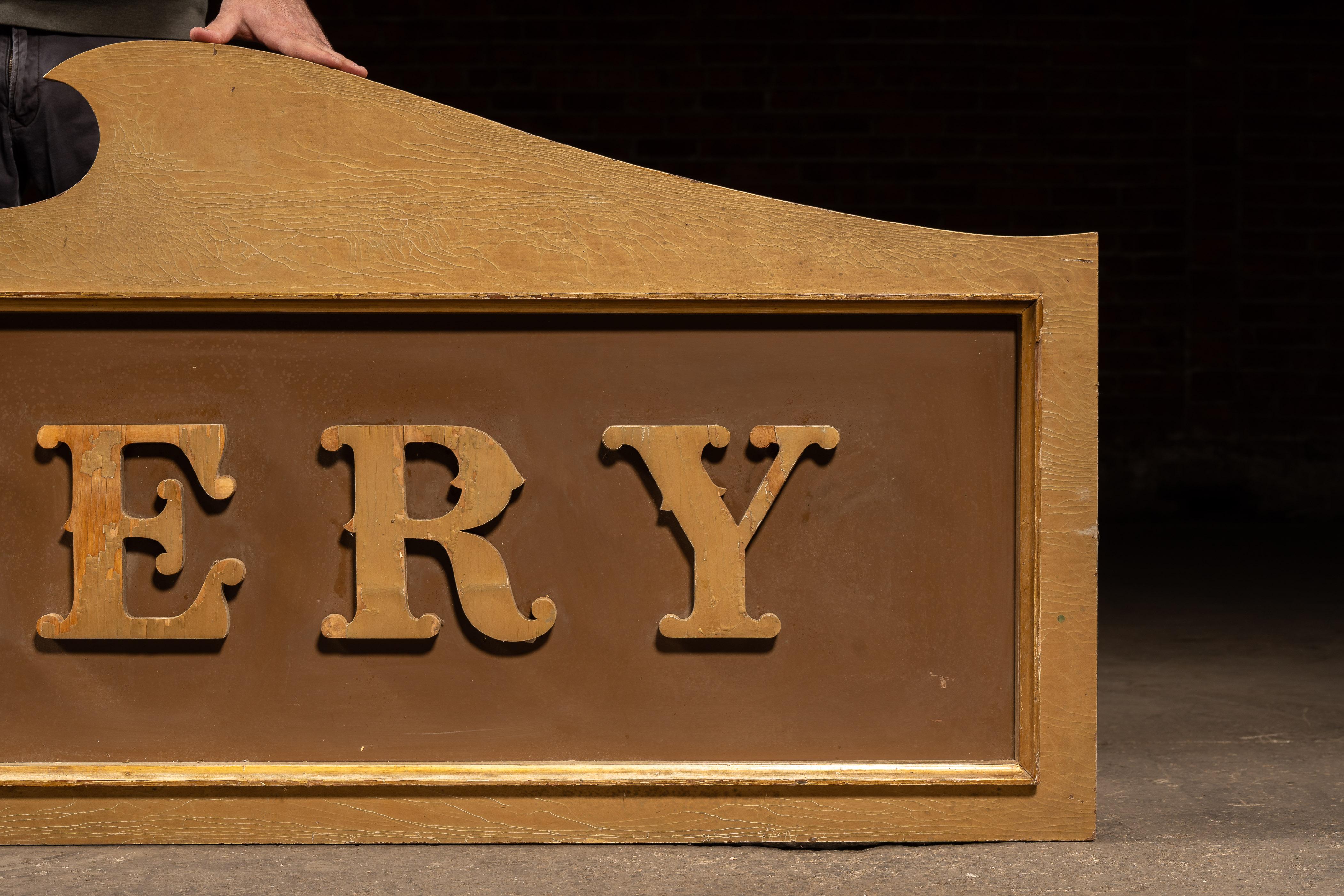 Vintage große hölzerne 