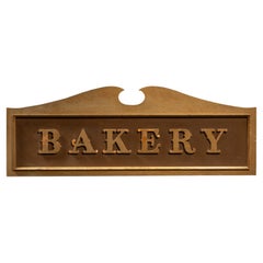 Vintage Large Wooden “Bakery” Trade Sign