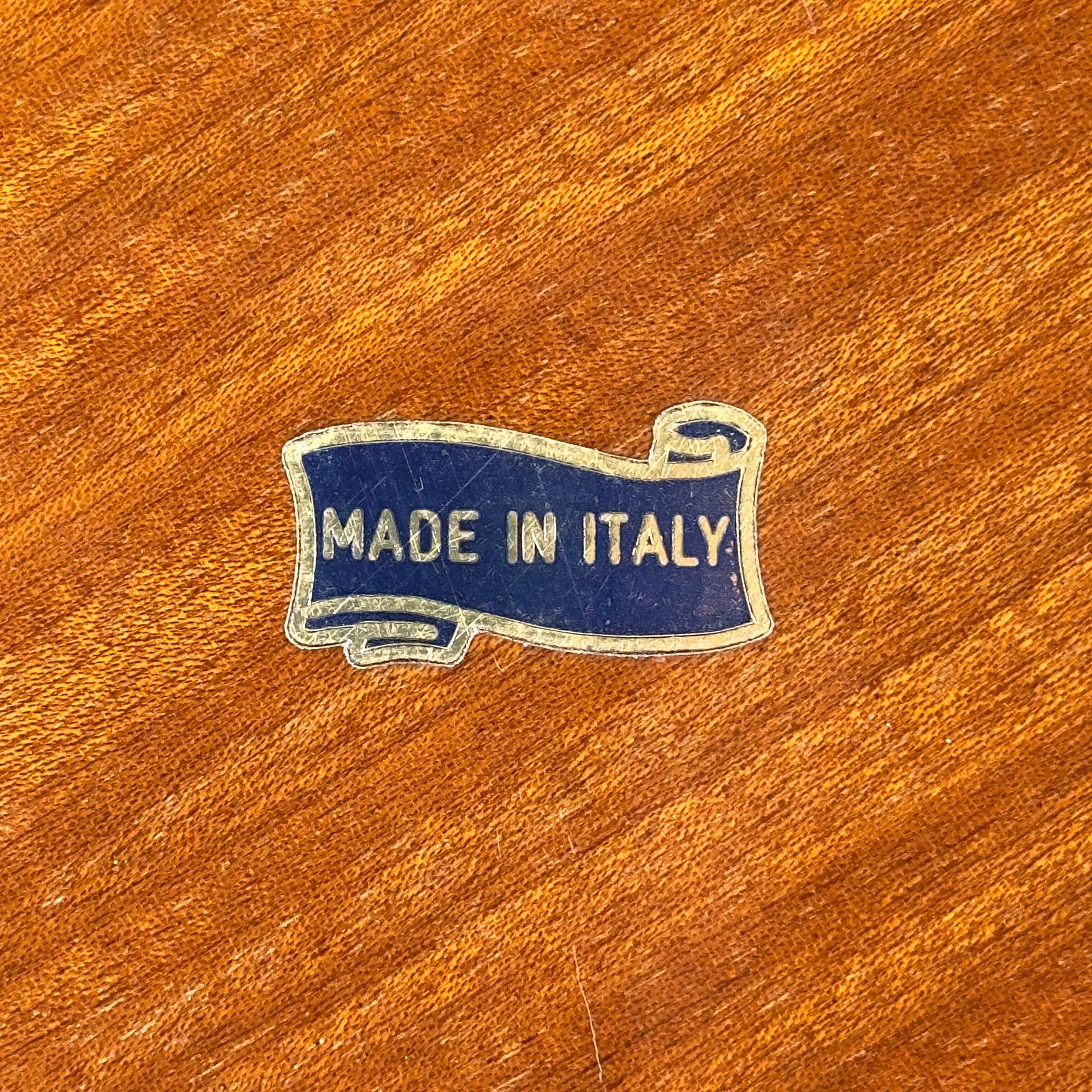 italien Grand miroir vintage en bois, Italie 1970 en vente