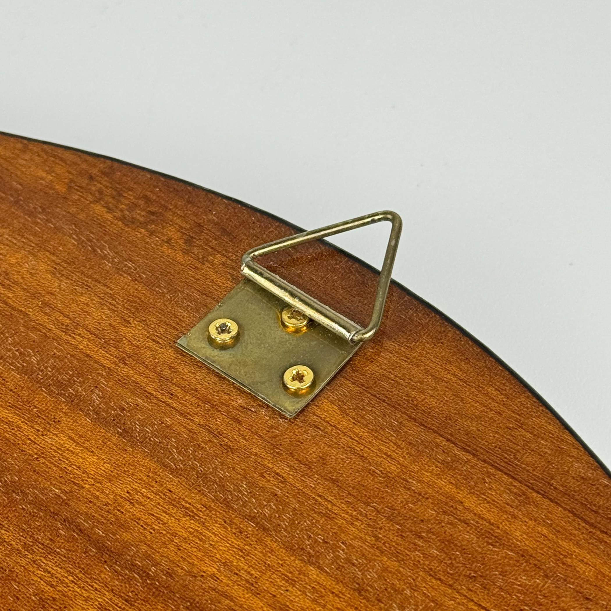 Grand miroir vintage en bois, Italie 1970 Bon état - En vente à Miklavž Pri Taboru, SI