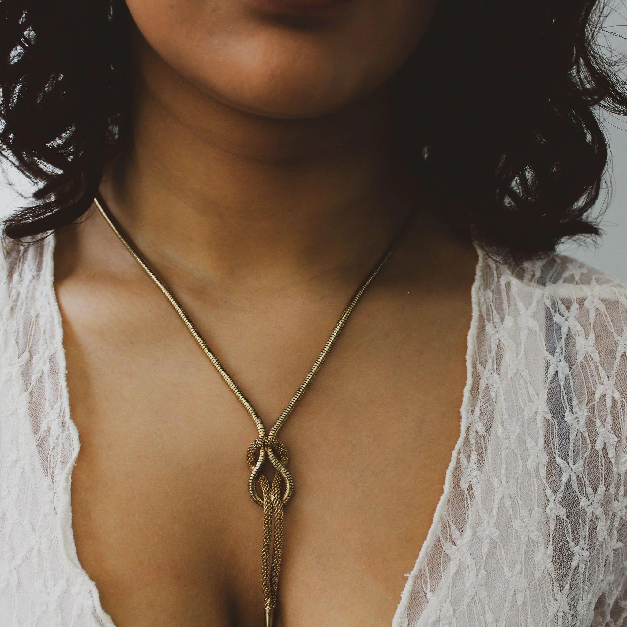 vintage lariat necklace