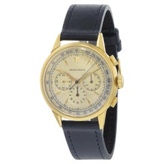Vintage Late 1950s Movado Chronograph 9036 18K Yellow Gold – Manual Wind
