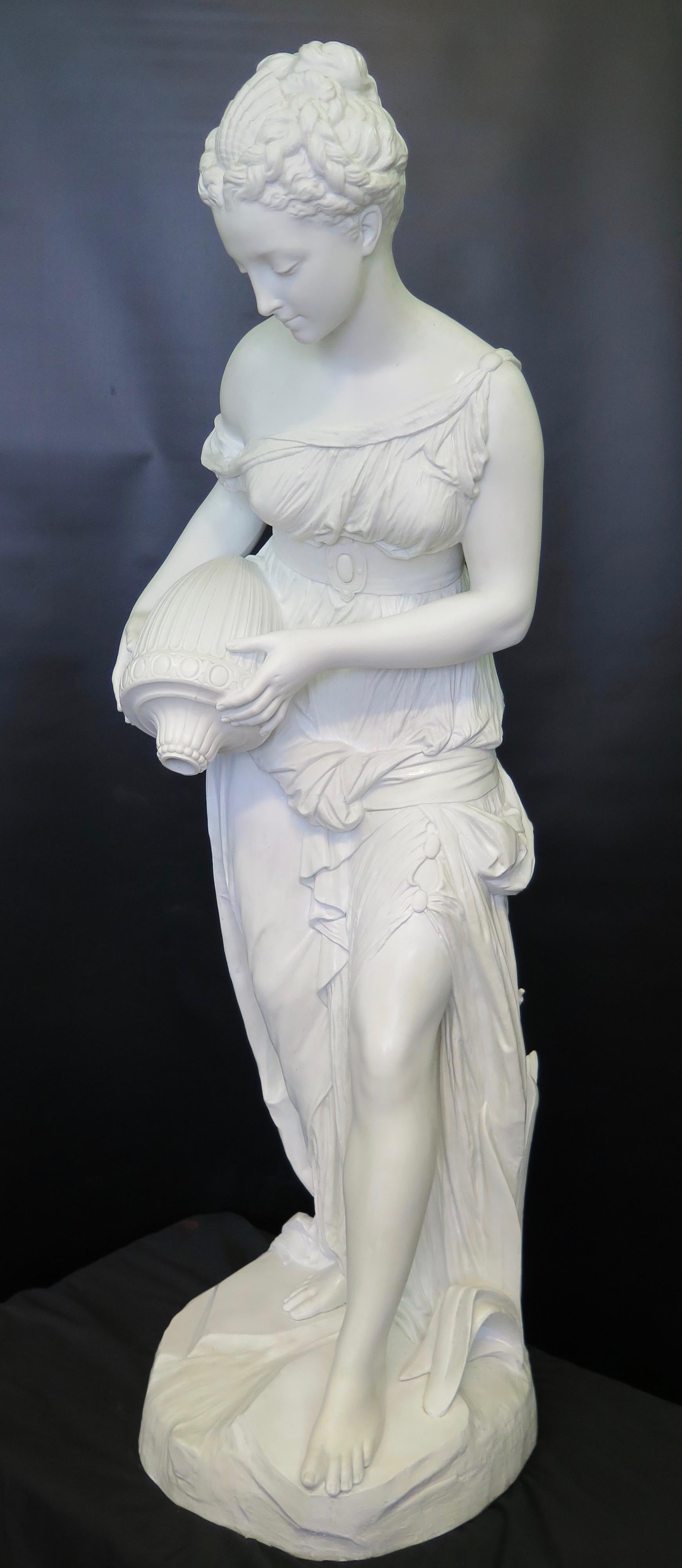 Vintage Late 19th Century Large Porcelain Figural Sculpture In Good Condition In Bronx, NY