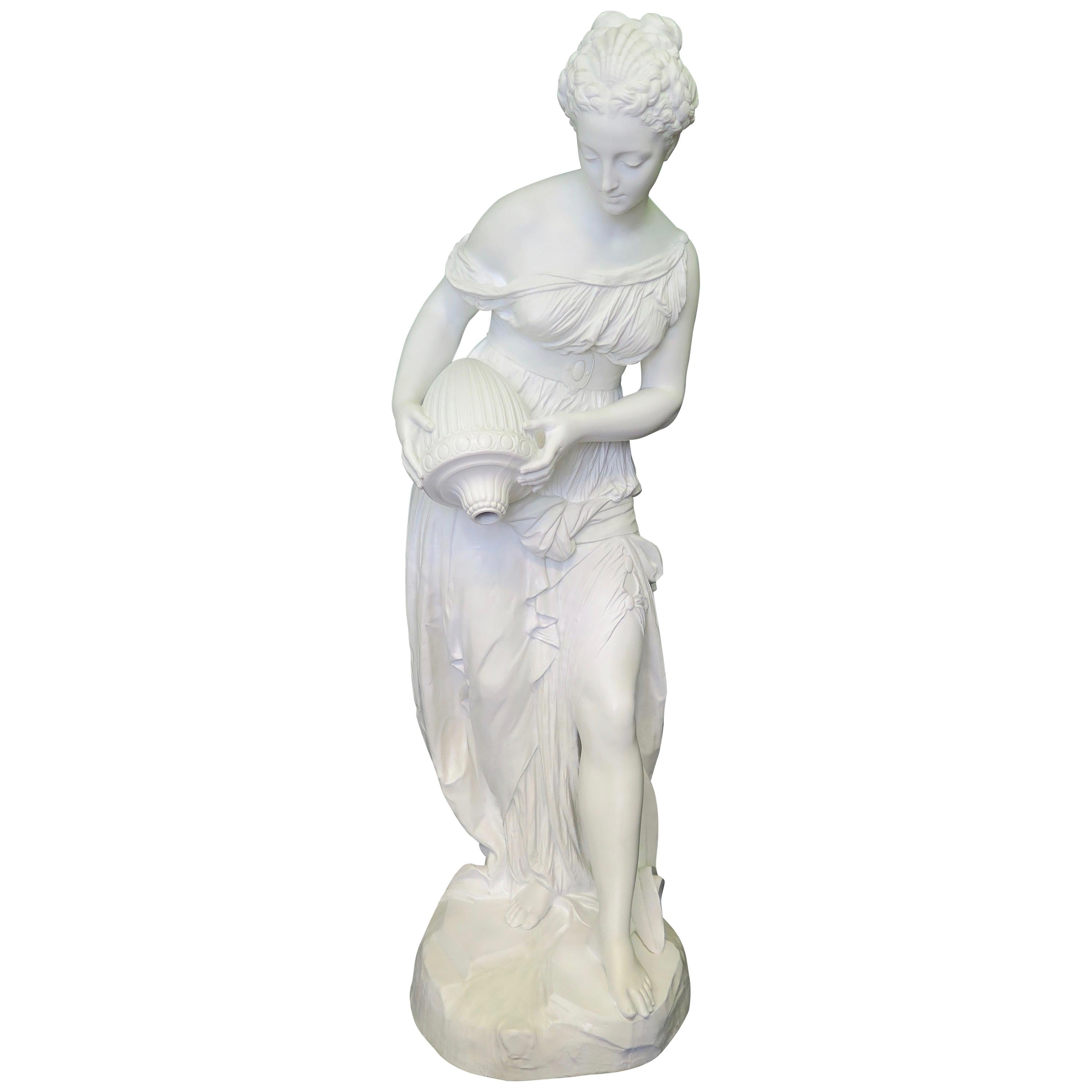 Vintage Late 19th Century Large Porcelain Figural Sculpture