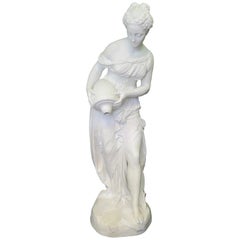 Vintage Late 19th Century Large Porcelain Figural Sculpture