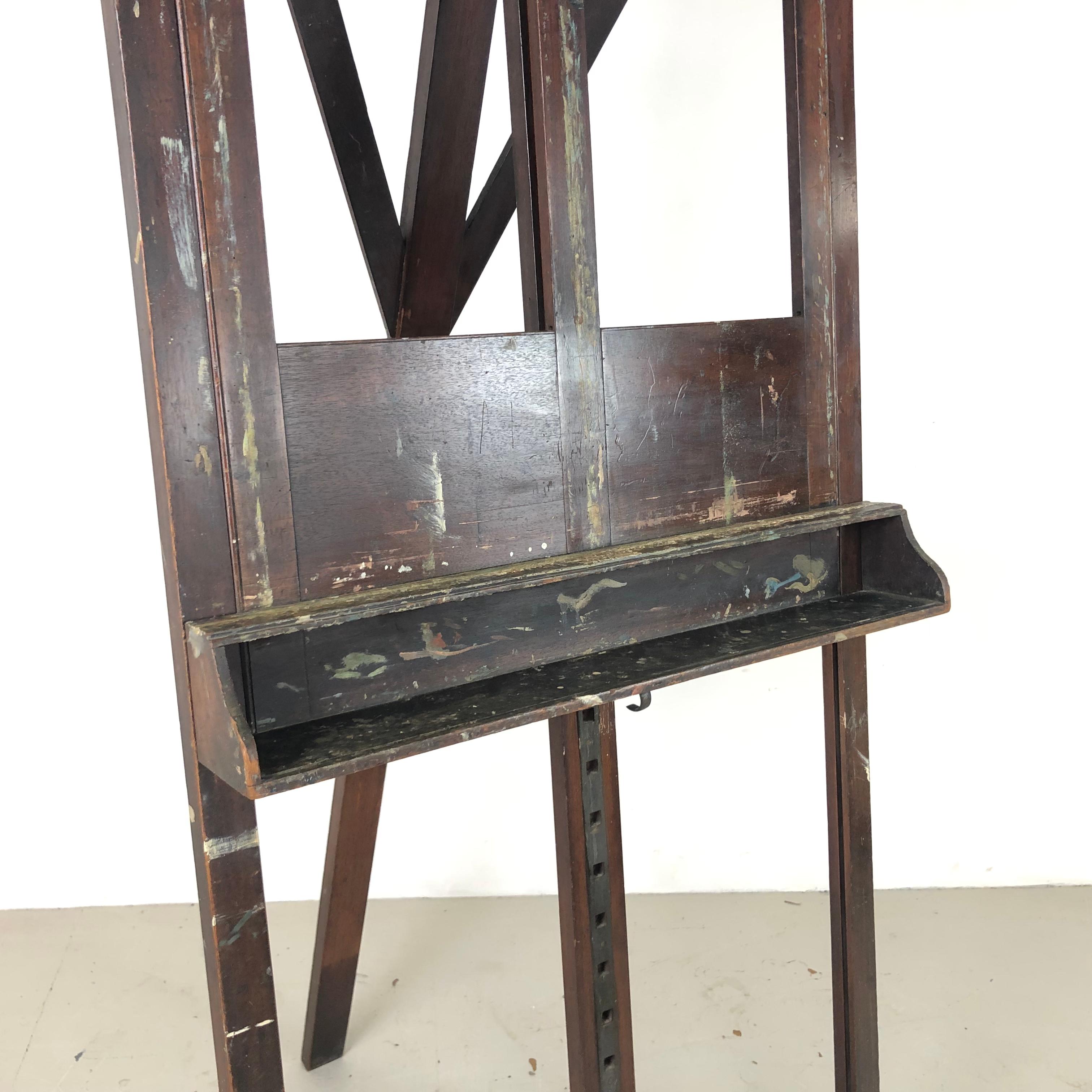 Vintage Late 19th Century Reeves Oak Artists' Easel For Sale 1