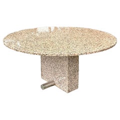Vintage Late 20th Century Contemporary Granite Dining Table