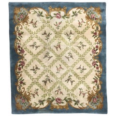 Vintage Late 20th Century French Savonnerie Rug
