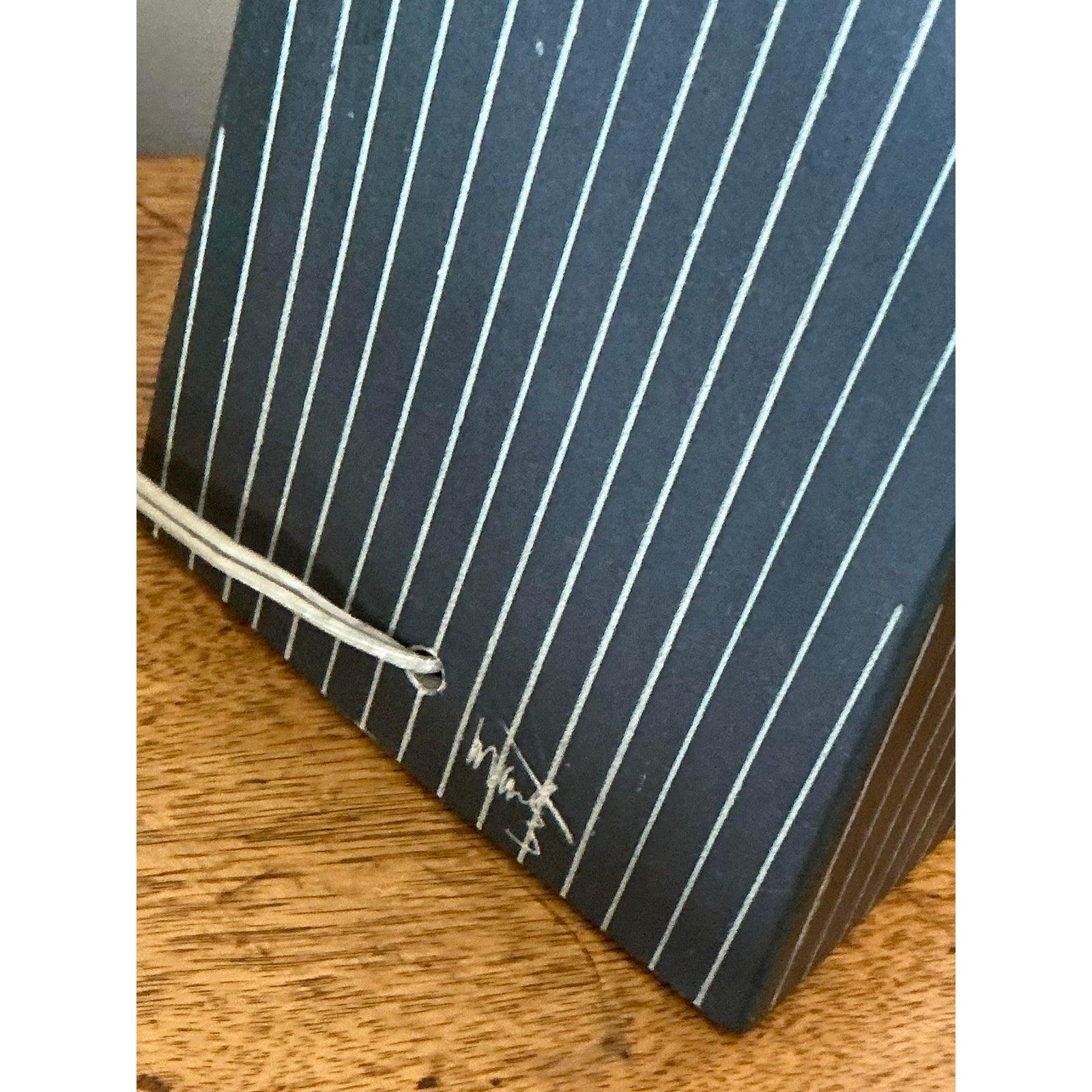 Vintage Late 20th Century Martz Pinstripe Lamp For Sale 1