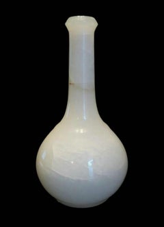 Vintage Gedrechselte Alabster Dekanter/Flasche - Italien - 20.