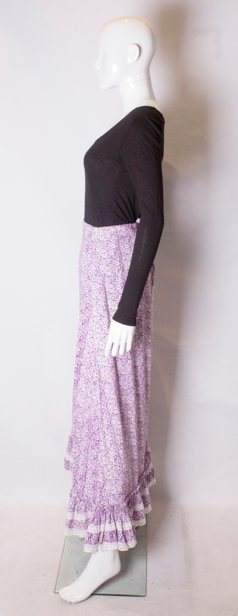 Vintage Laura Ashley Cotton Skirt at 1stDibs | laura ashley summer ...