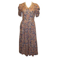 Vintage Laura Ashley Floral Cotton Dress